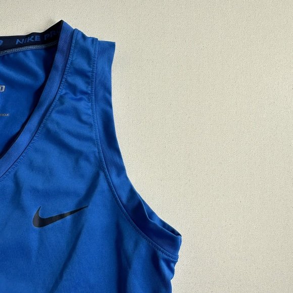 Nike Pro Tank Top Women's Size Small Blue Training Active Gym Training Running - Picture 5 of 9